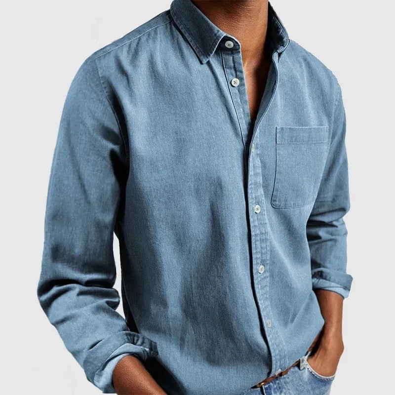 Image of Heren Casual Shirt met Lange Mouwen