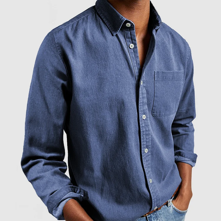 Image of Heren Casual Shirt met Lange Mouwen