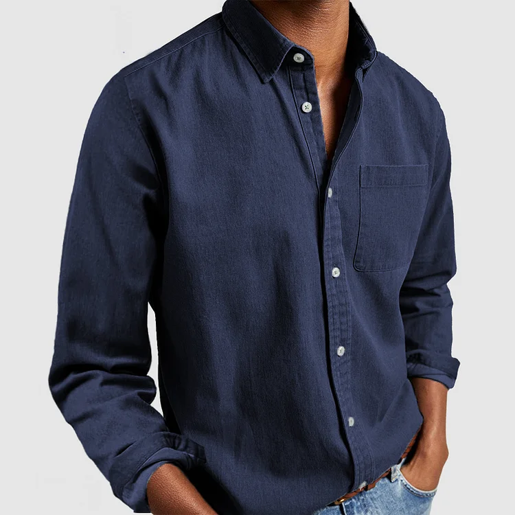 Image of Heren Casual Shirt met Lange Mouwen