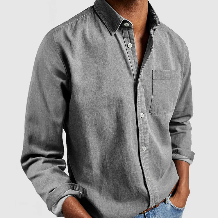 Image of Heren Casual Shirt met Lange Mouwen