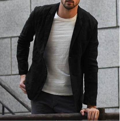 Image of Heren Casual Single-Breasted Blazer