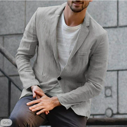 Image of Heren Casual Single-Breasted Blazer