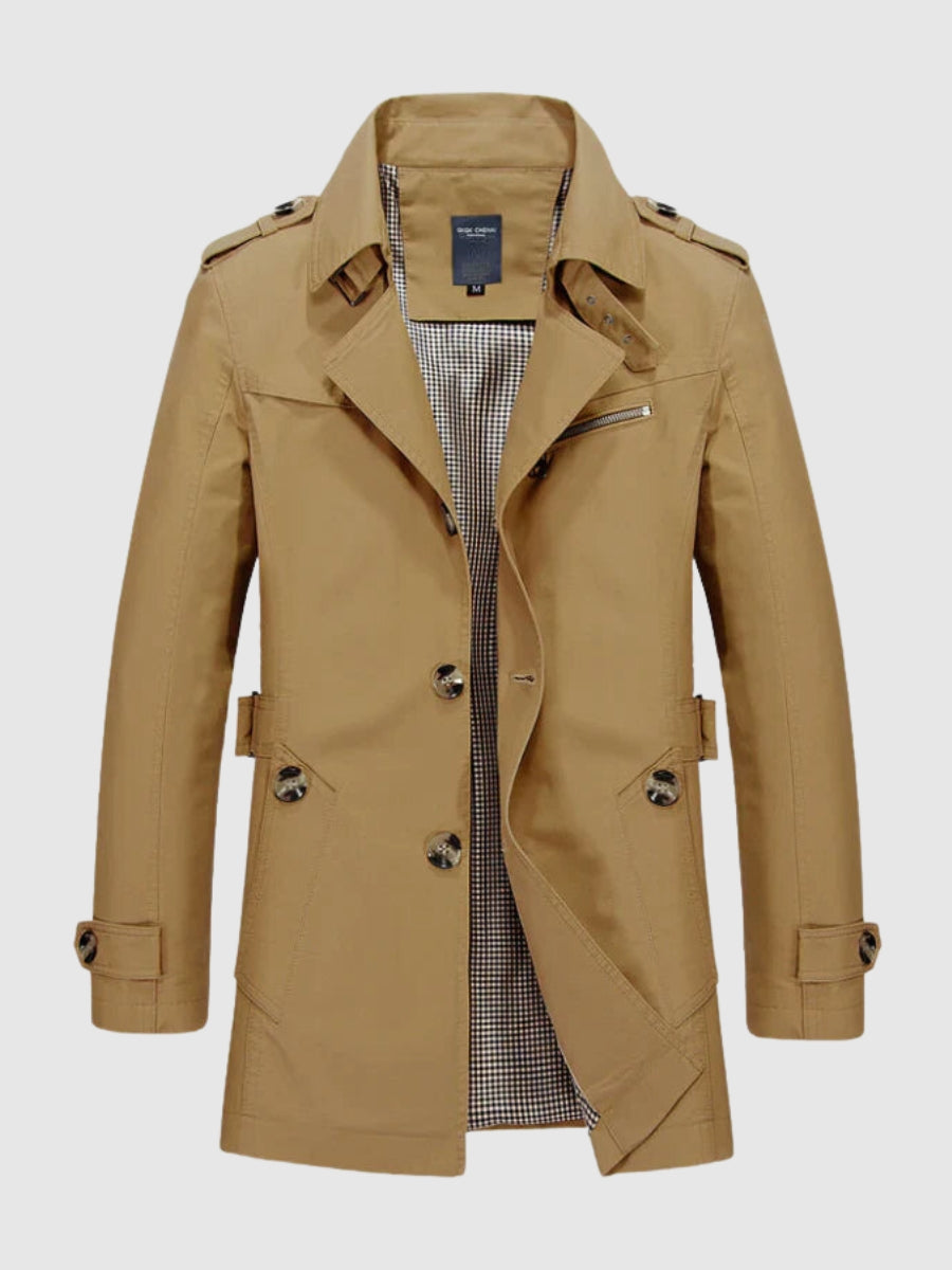 Image of Heren Double-Breasted Trenchcoat