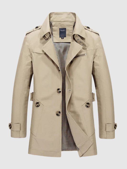 Image of Heren Double-Breasted Trenchcoat