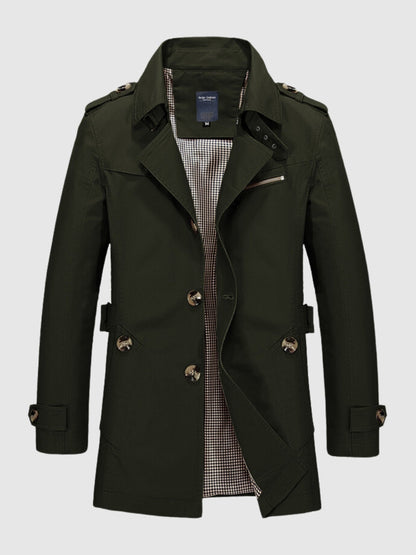 Image of Heren Double-Breasted Trenchcoat