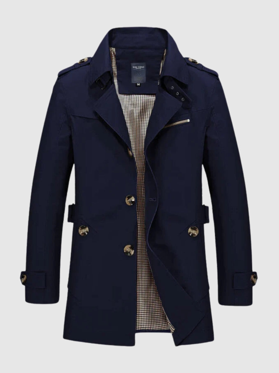 Image of Heren Double-Breasted Trenchcoat