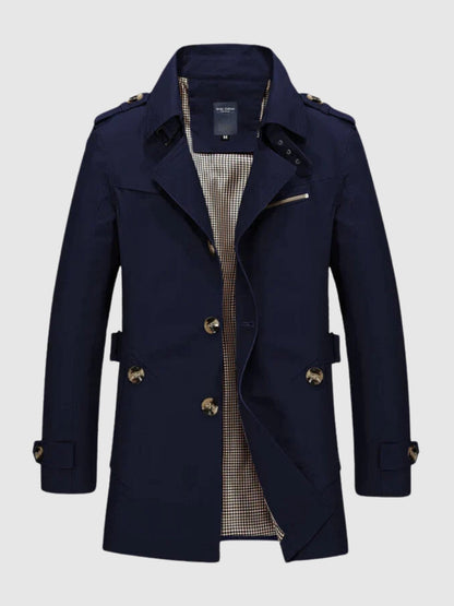 Image of Heren Double-Breasted Trenchcoat