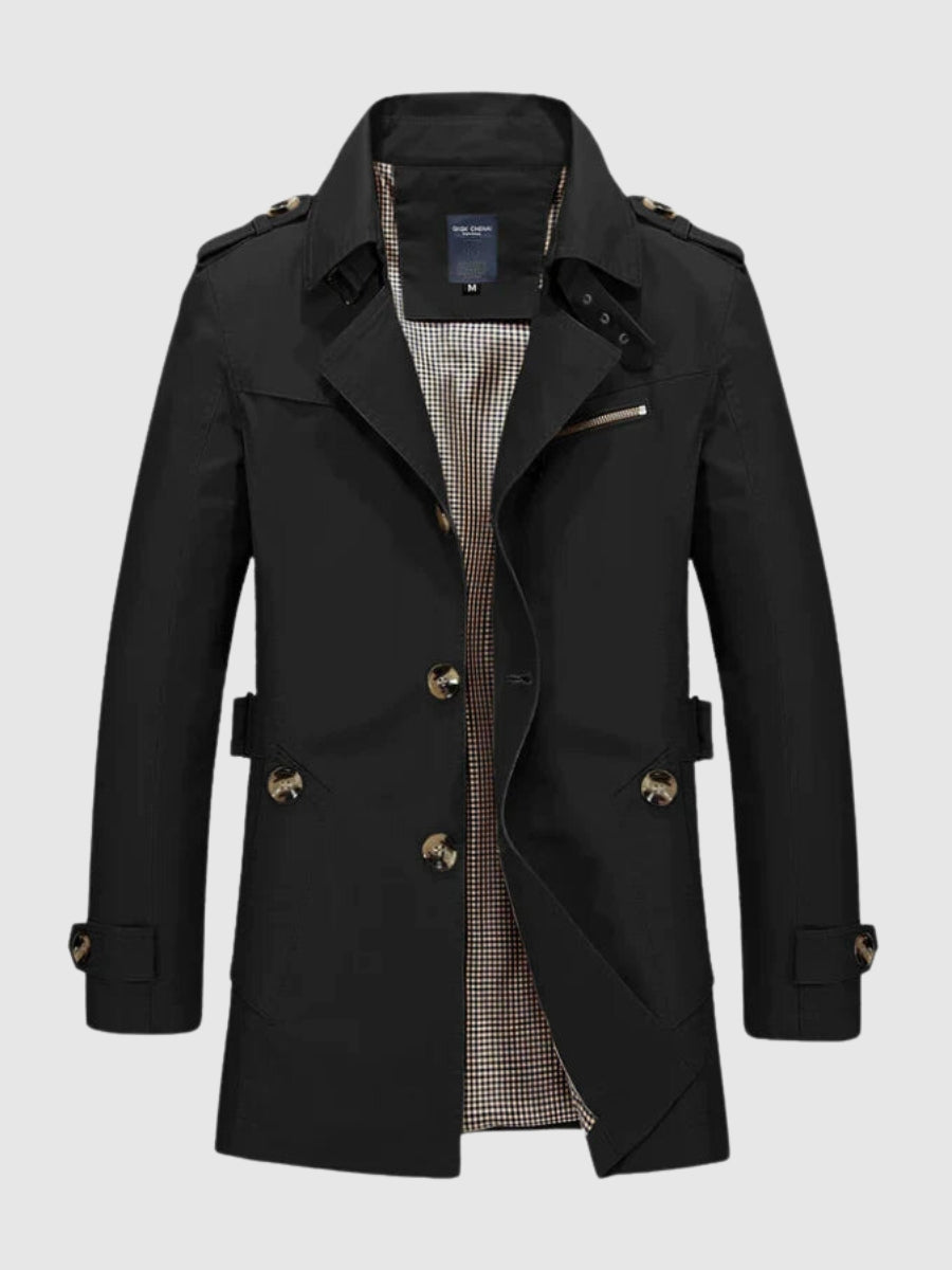 Image of Heren Double-Breasted Trenchcoat