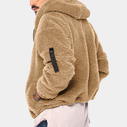 Image of Heren Fleece Jack met Capuchon en Rits
