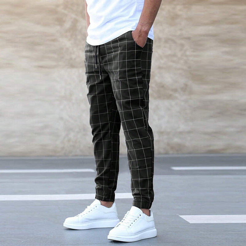 Image of Heren Geruite Joggingbroek
