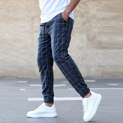 Image of Heren Geruite Joggingbroek