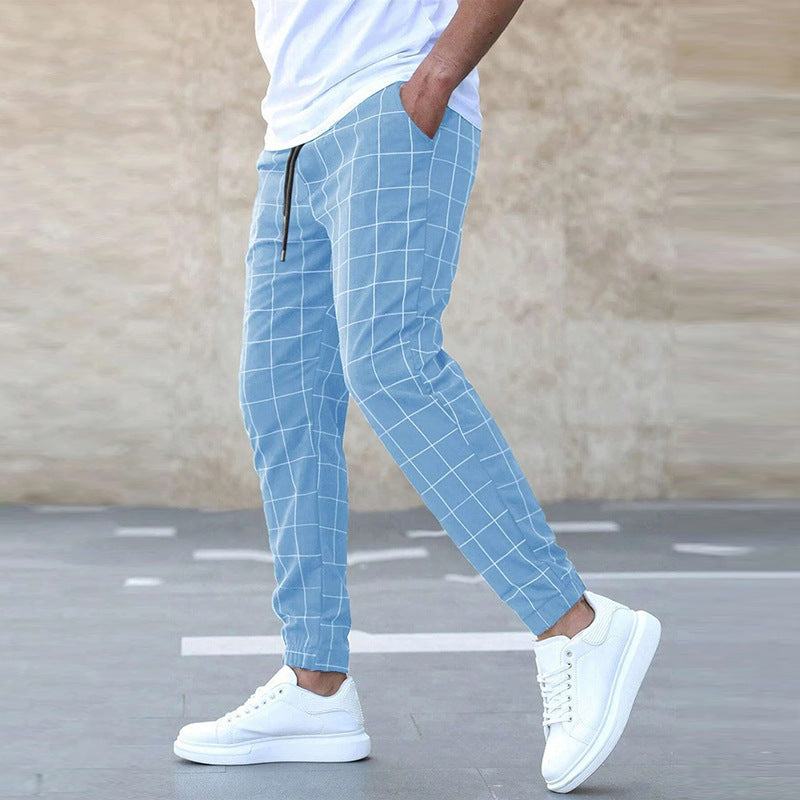 Image of Heren Geruite Joggingbroek