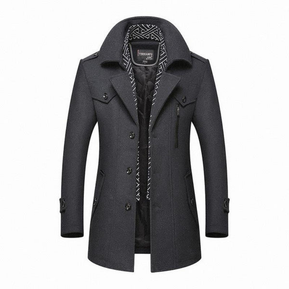 Image of Heren Halflange Pea Coat