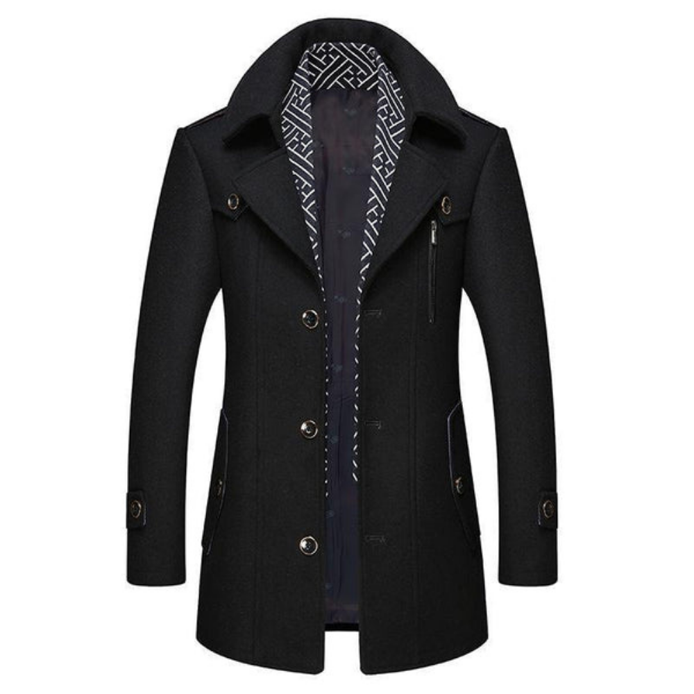 Image of Heren Halflange Pea Coat