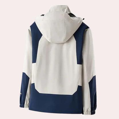 Image of Heren Hooded Color Block Jas