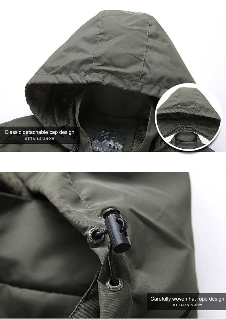 Image of Heren Hooded Full Zip Jacket