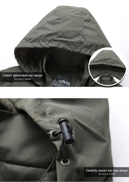 Image of Heren Hooded Full Zip Jacket