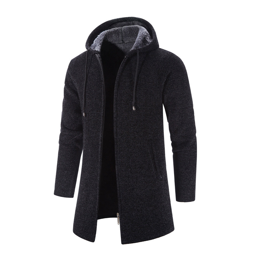 Image of Heren Longline Hooded Zip-Up Jas