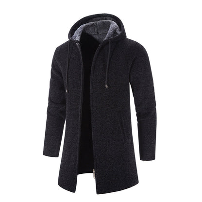 Image of Heren Longline Hooded Zip-Up Jas