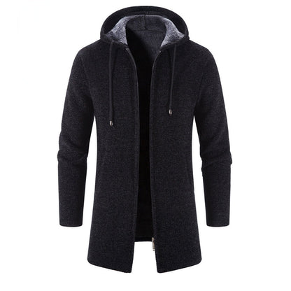 Image of Heren Longline Hooded Zip-Up Jas
