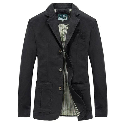 Heren najaarsjas in vintage en militaire stijl