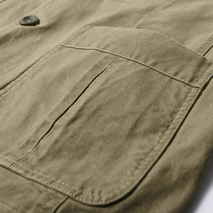 Heren najaarsjas in vintage en militaire stijl