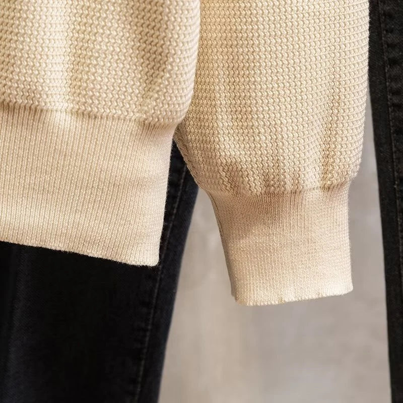 Image of Heren Polo Shirt Lange Mouw Relaxed Fit