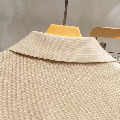 Image of Heren Polo Shirt Lange Mouw Relaxed Fit