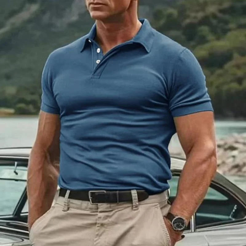 Image of Heren Polo Shirt met Korte Mouwen