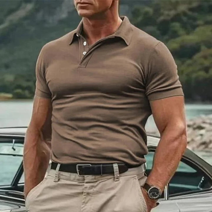 Image of Heren Polo Shirt met Korte Mouwen