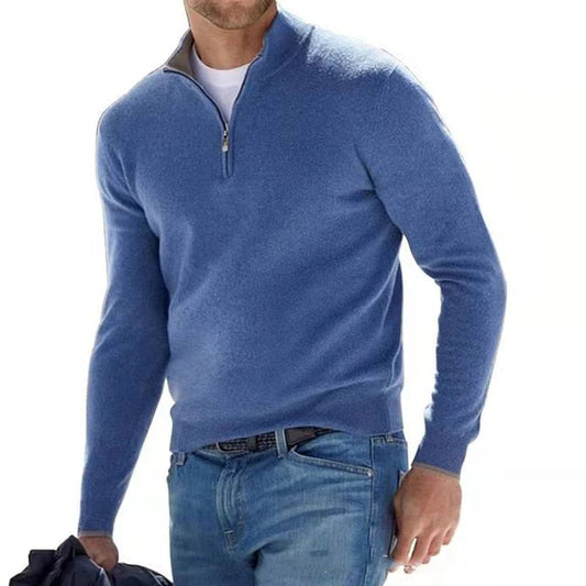 Image of Heren Quarter-Zip Casual Trui