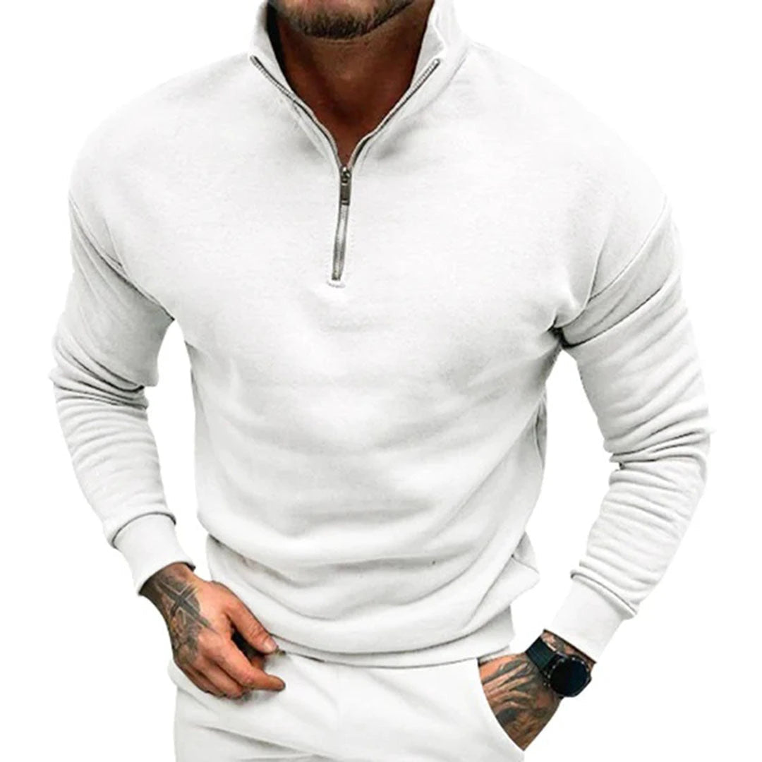Image of Heren Quarter-Zip Pullover Trui