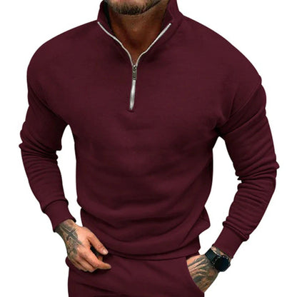 Image of Heren Quarter-Zip Pullover Trui