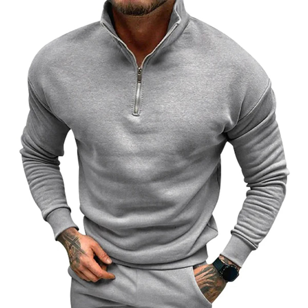 Image of Heren Quarter-Zip Pullover Trui