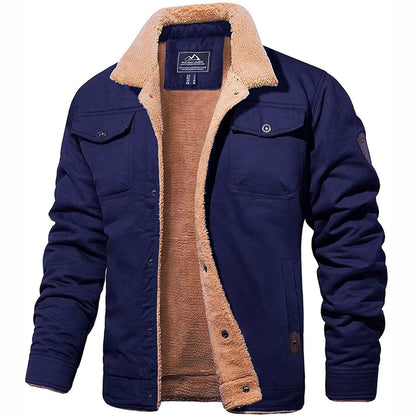 Image of Heren Sherpa Kraag Casual Jas