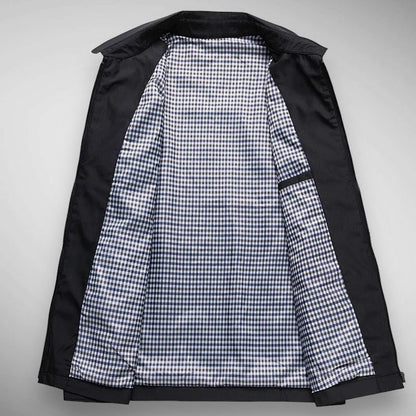 Image of Heren Shirtjas met Kraag en Volledige Rits