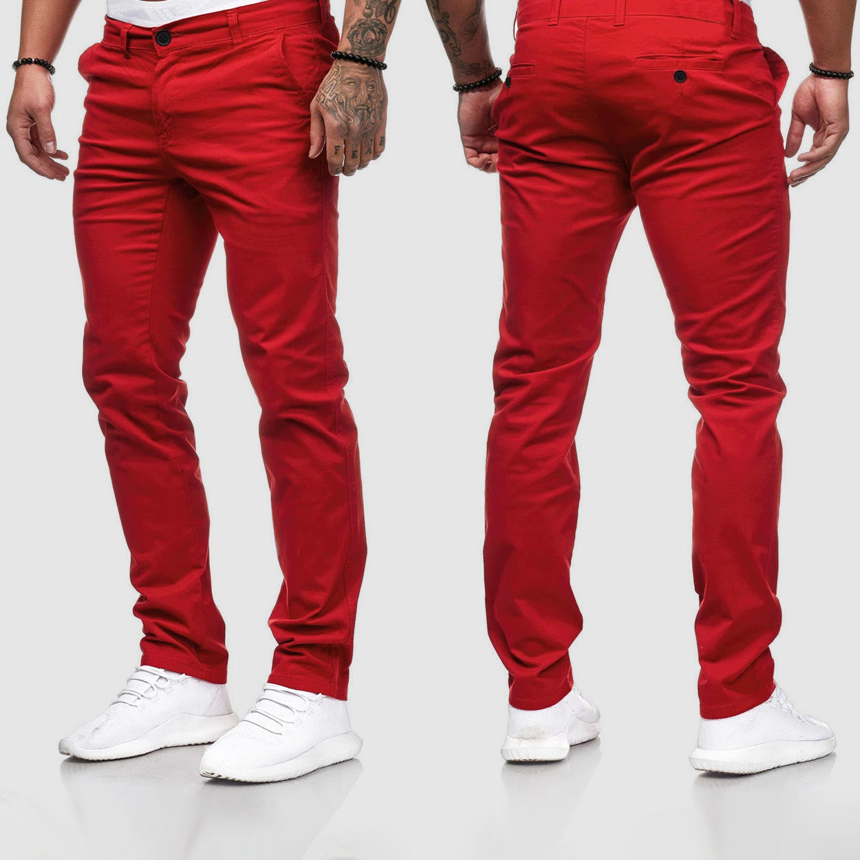 Image of Heren Slim-Fit Chino Broeken