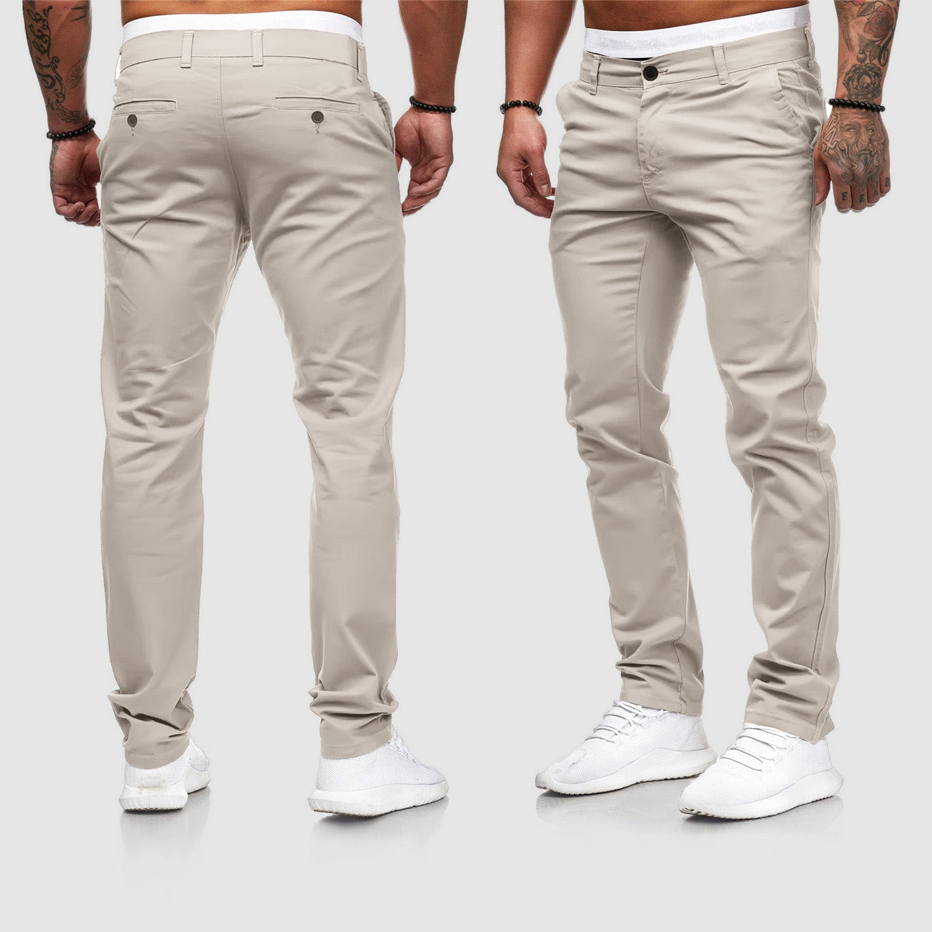 Image of Heren Slim-Fit Chino Broeken