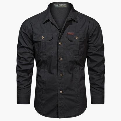 Image of Heren Utility Shirt met Lange Mouwen