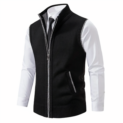 Image of Heren Zip Up Sweater Vest