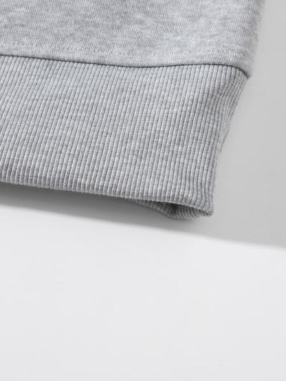 Herenhoodie met korte ritssluiting