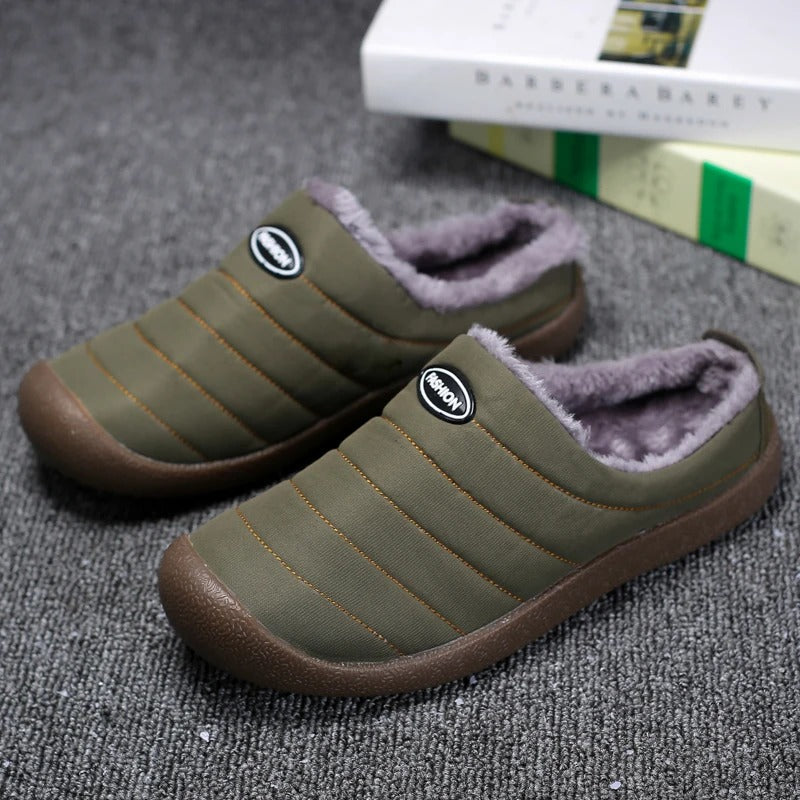 Herenpantoffels – Warm en comfortabel gevoerd