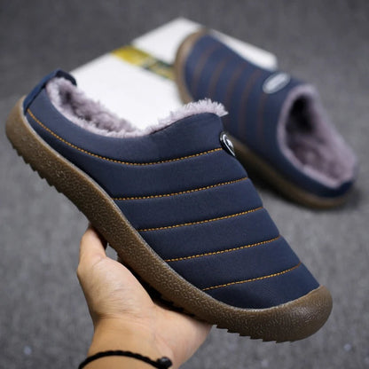 Herenpantoffels – Warm en comfortabel gevoerd