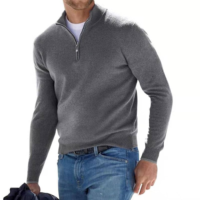 Herentrui met V-hals voor herfst en winter