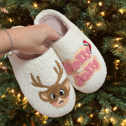 Holly Jolly kerstpantoffels