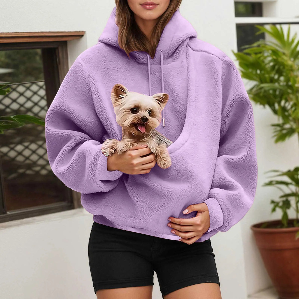 Hoodie voor kattenliefhebbers met kangoeroebuidel voor huisdieren