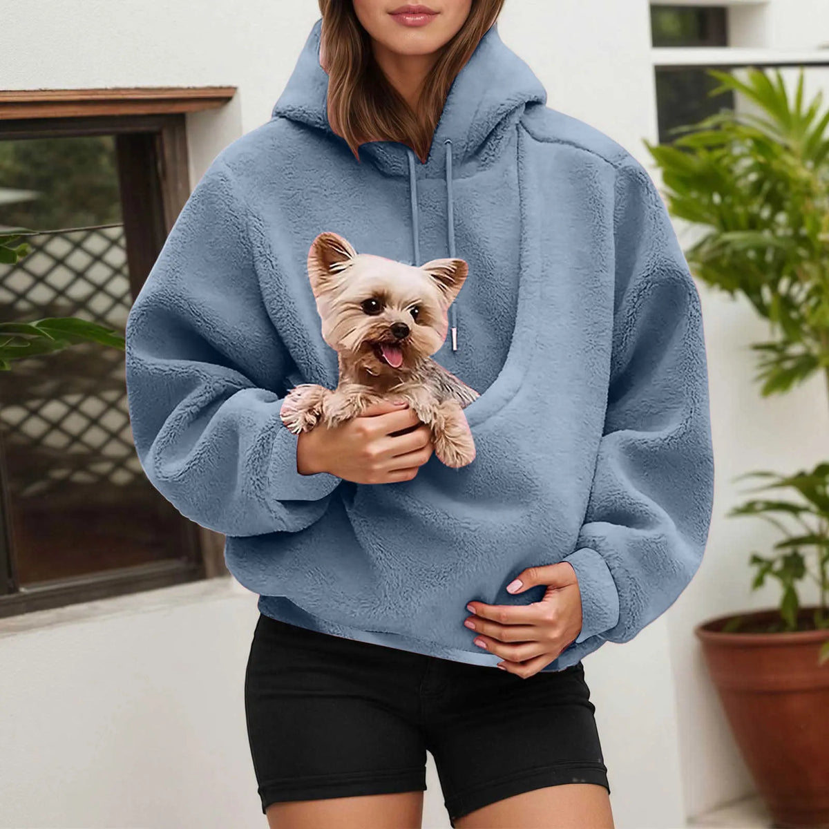 Hoodie voor kattenliefhebbers met kangoeroebuidel voor huisdieren