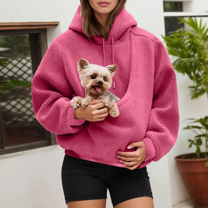 Hoodie voor kattenliefhebbers met kangoeroebuidel voor huisdieren