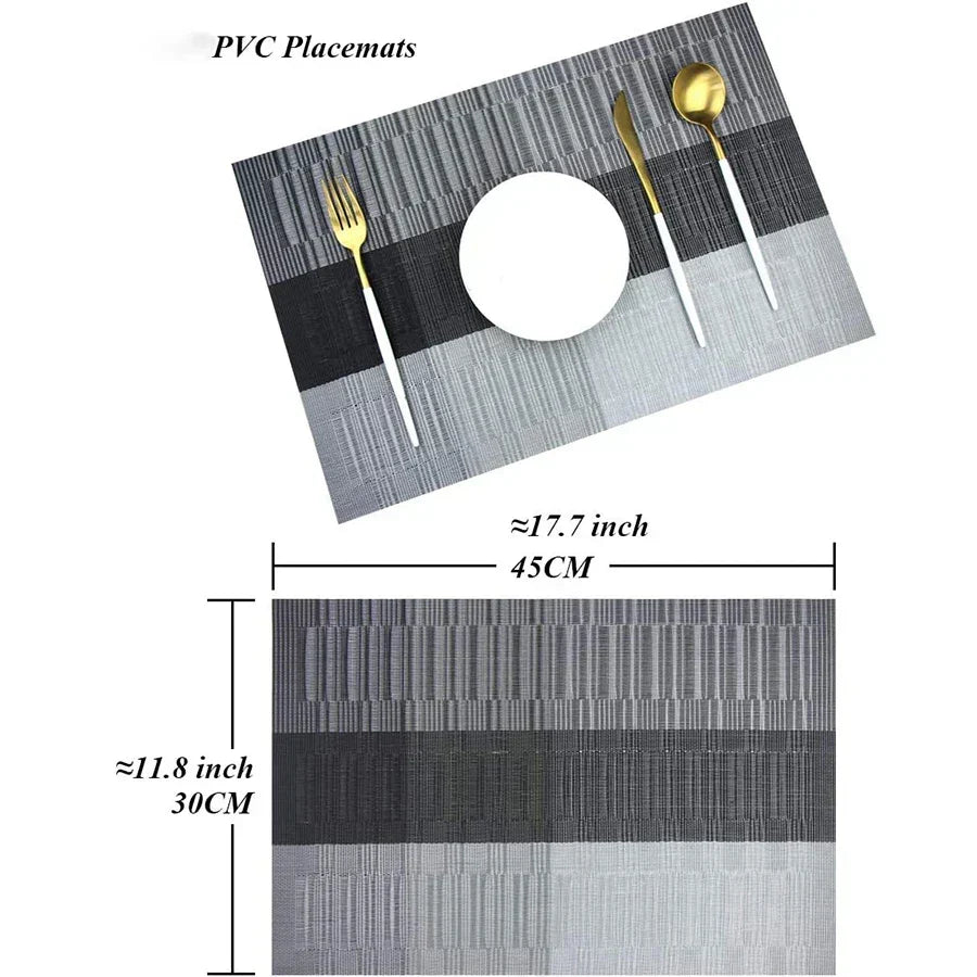 Hoogwaardige wasbare placemats