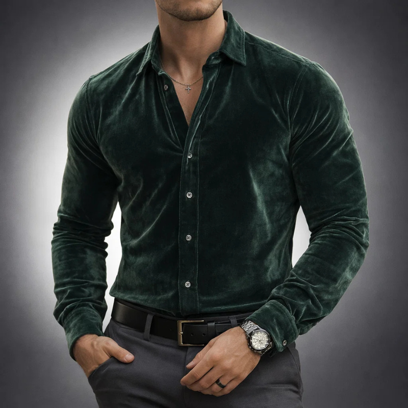 Image of Hugo | Heren Slim-Fit Velvet Overhemd